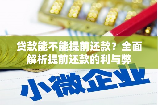 德令哈贷款能不能提前还款？全面解析提前还款的利与弊