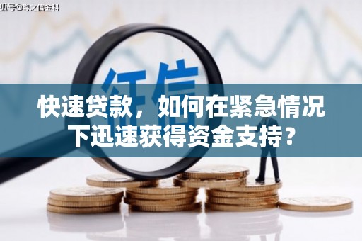 德令哈快速贷款，如何在紧急情况下迅速获得资金支持？