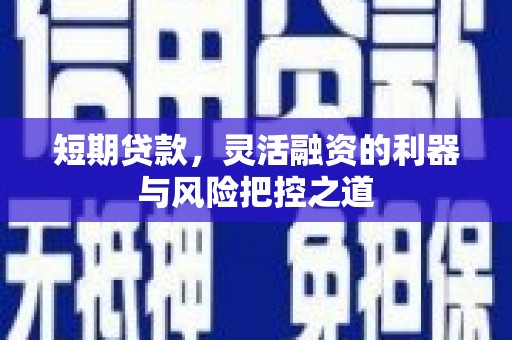 德令哈短期贷款，灵活融资的利器与风险把控之道