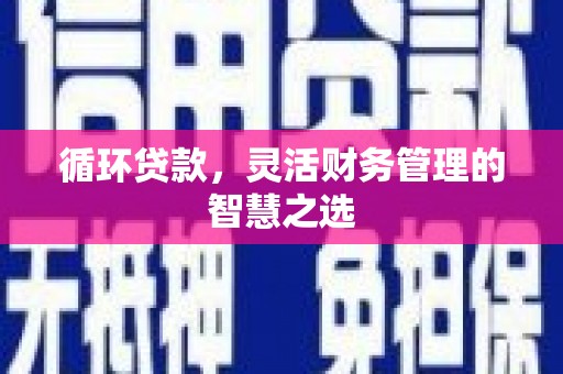 德令哈循环贷款，灵活财务管理的智慧之选