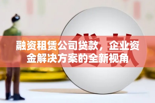 德令哈融资租赁公司贷款，企业资金解决方案的全新视角