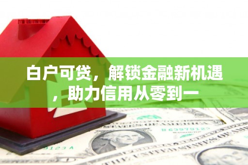 德令哈白户可贷，解锁金融新机遇，助力信用从零到一