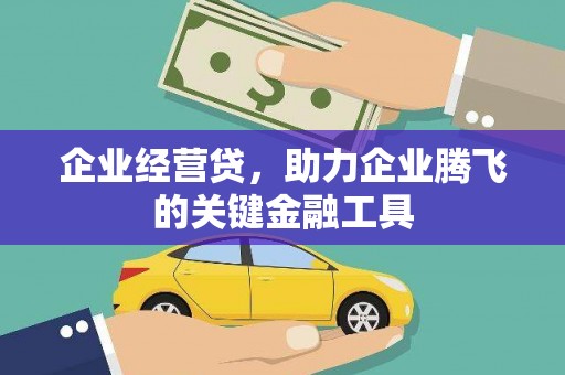 德令哈企业经营贷，助力企业腾飞的关键金融工具