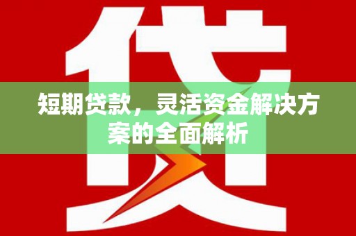 德令哈短期贷款，灵活资金解决方案的全面解析