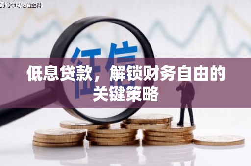 德令哈低息贷款，解锁财务自由的关键策略