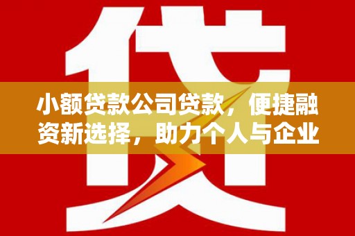 德令哈小额贷款公司贷款，便捷融资新选择，助力个人与企业成长