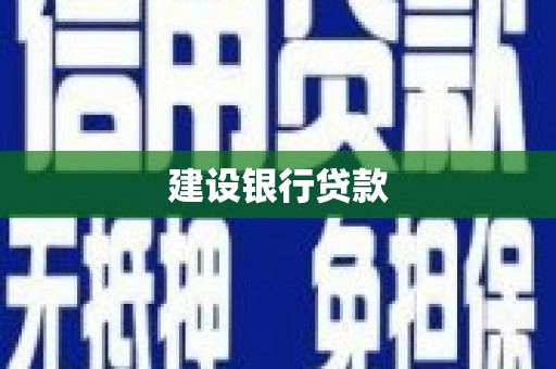 德令哈建设银行贷款