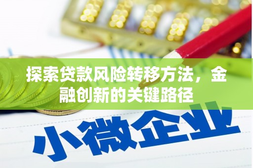 德令哈探索贷款风险转移方法，金融创新的关键路径