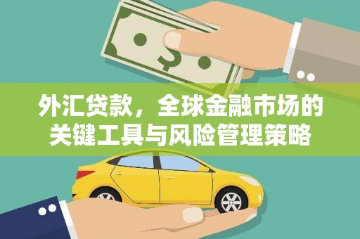 德令哈外汇贷款，全球金融市场的关键工具与风险管理策略