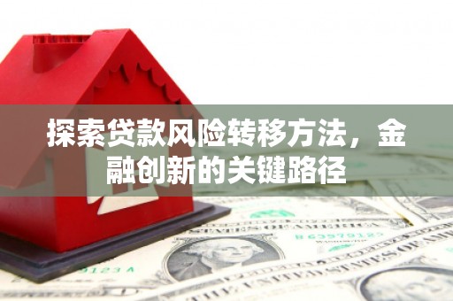 德令哈探索贷款风险转移方法，金融创新的关键路径