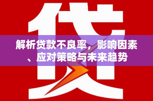 德令哈解析贷款不良率，影响因素、应对策略与未来趋势