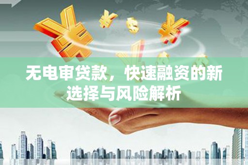 德令哈无电审贷款，快速融资的新选择与风险解析