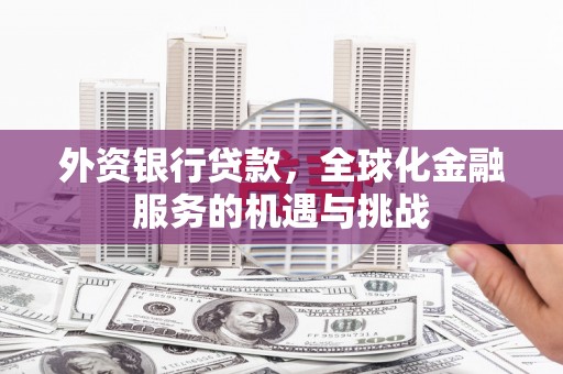德令哈外资银行贷款，全球化金融服务的机遇与挑战
