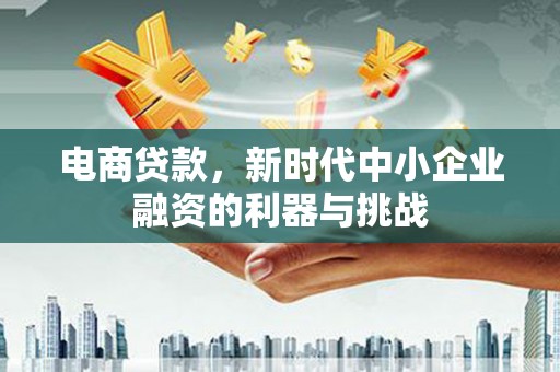 德令哈电商贷款，新时代中小企业融资的利器与挑战