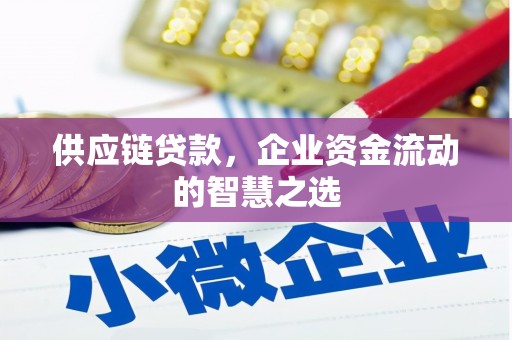 德令哈供应链贷款，企业资金流动的智慧之选