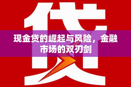 德令哈现金贷的崛起与风险，金融市场的双刃剑