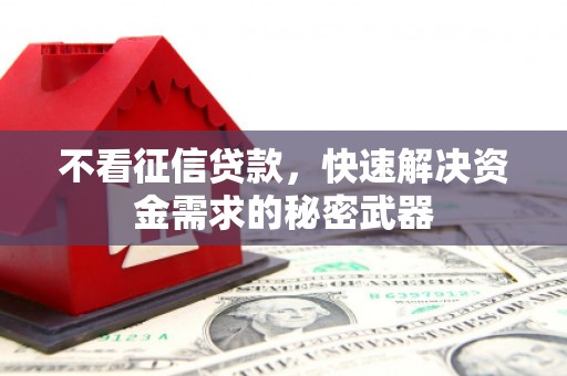 德令哈不看征信贷款，快速解决资金需求的秘密武器