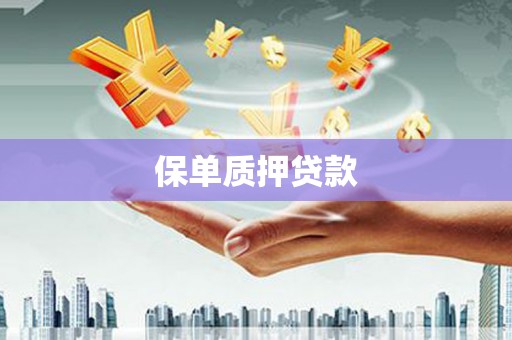 德令哈保单质押贷款