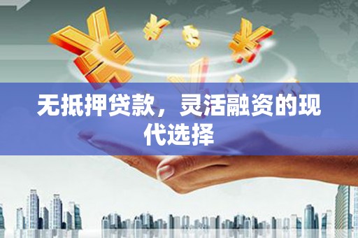 德令哈无抵押贷款，灵活融资的现代选择