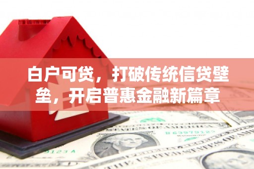 德令哈白户可贷，打破传统信贷壁垒，开启普惠金融新篇章
