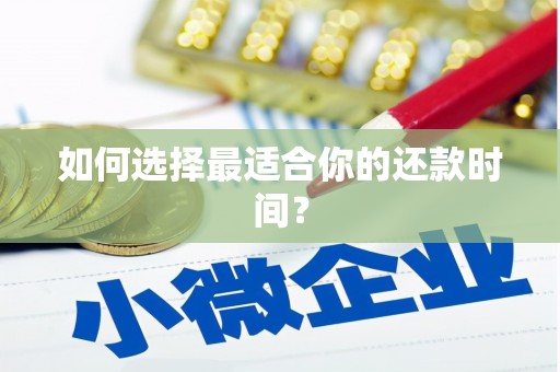 德令哈如何选择最适合你的还款时间？