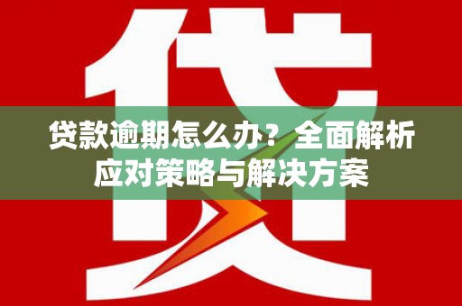 德令哈贷款逾期怎么办？全面解析应对策略与解决方案